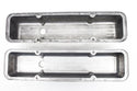 1958-86 CHEVY SMALL BLOCK 283-305-327-350-400 TALL POLISHED ALUMINUM VALVE COVERS - FULL FINNED