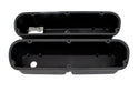 ALUMINUM 1962-85 FORD SB 289-302-351W 5.0 TALL VALVE COVERS POLISHED FINNED - BLACK