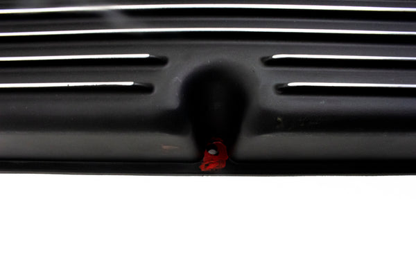 ALUMINUM 1962-85 FORD SB 289-302-351W 5.0 TALL VALVE COVERS POLISHED FINNED - BLACK
