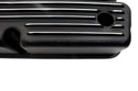 ALUMINUM 1962-85 FORD SB 289-302-351W 5.0 TALL VALVE COVERS POLISHED FINNED - BLACK