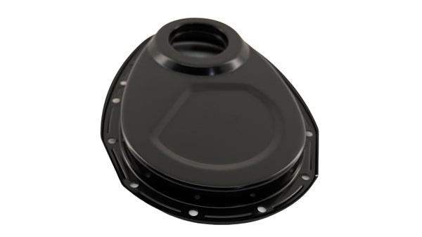 Steel Timing Chain Cover Fits 1955–1995 Chevy SBC 283–400 – Black