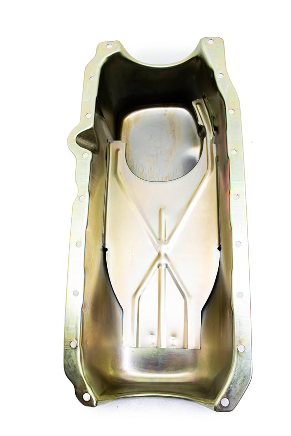 Steel Oil Pan Fits 1986-02 Chevy SB 283-350 – Zinc-Plated