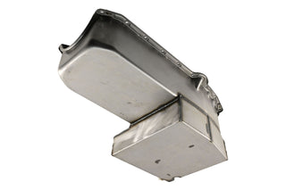 Steel Racing Oil Pan Fits 1958–1979 Small Block Chevy SBC 283–400 – IMCA Circle Track – 7 Quart – Raw