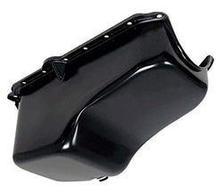 Steel Oil Pan for 1985–99 GM 4.3L V6 Rear Sump Black