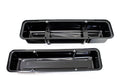 ALUMINUM STAMPED TALL VALVE COVERS CHEVY SB CIRCLE TRACK 283-400 -  ANODIZED BLACK