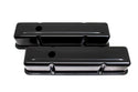 1958-86 CHEVY SMALL BLOCK 283-305-327-350-400 TALL STEEL VALVE COVERS - BLACK