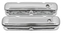 Steel Valve Covers Fits 1967–1989 Mopar SB 318-340-360 – Short Style – 1 Hole – Chrome