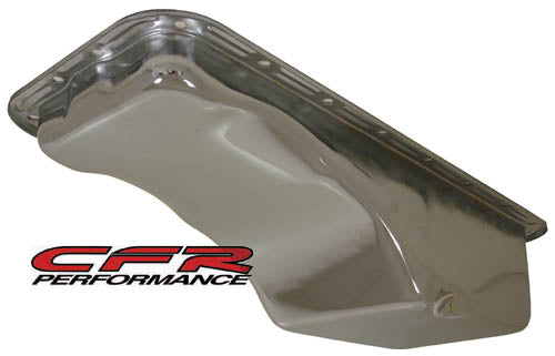 1958-76 FORD BIG BLOCK FE 352-390-406-427-428 STOCK CAPACITY OIL PAN - CHROME