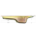Steel Oil Pan Fits 1967–1987 Chrysler/Mopar Big Block 361-383-400-413-426-440 & Gen 2 HEMI 426 – 5 Quart – Mid-Rear Sump – Zinc