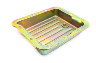 Steel Transmission Pan Fits Ford C4 – Stock Capacity – Case Fill Style – Zinc-Plated