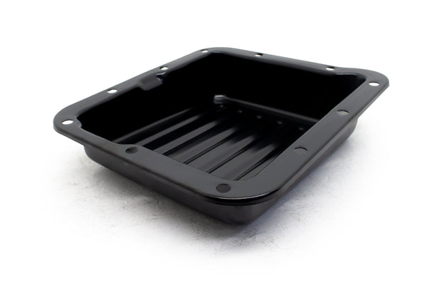 FORD C4 STEEL TRANSMISSION PAN (CASE FILL STYLE) - BLACK