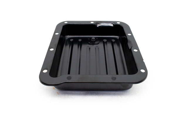 FORD C4 STEEL TRANSMISSION PAN (CASE FILL STYLE) - BLACK