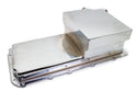 STEEL CHEVY GM LS ENGINES OIL PAN 7 QT FILTER ADAPTER - CHROME