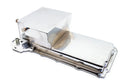 STEEL CHEVY GM LS ENGINES OIL PAN 7 QT FILTER ADAPTER - CHROME