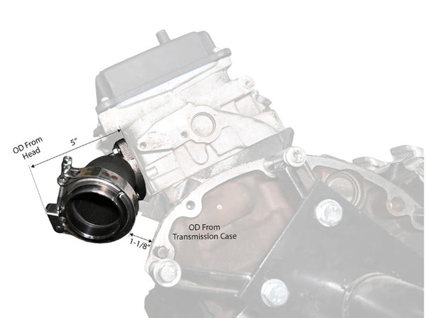 Cast Iron Low Profile V-Band Exhaust Manifolds 2003-up 5.7L/6.1L/6.2L/6.4L Dodge/Mopar Gen 3 Hemi Engines – Ceramic Black