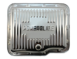 CHEVY-GM POWERGLIDE STEEL TRANSMISSION PAN - CHROME