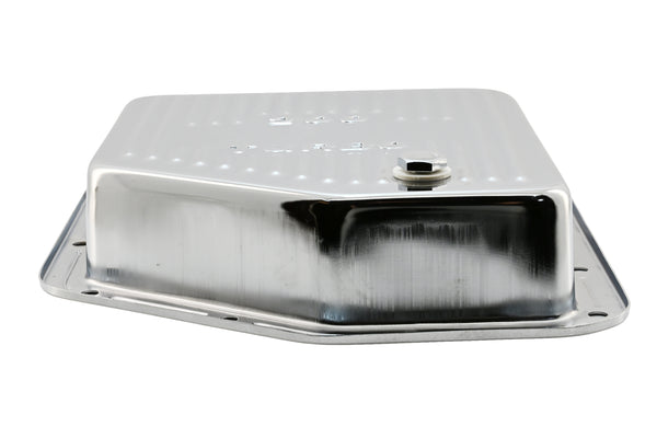 CHEVY-GM TURBO TH-200 STEEL TRANSMISSION PAN - CHROME