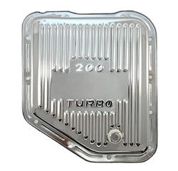CHEVY-GM TURBO TH-200 STEEL TRANSMISSION PAN - CHROME