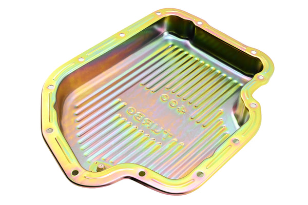 CHEVY-GM TURBO TH-400 STEEL TRANSMISSION PAN - ZINC