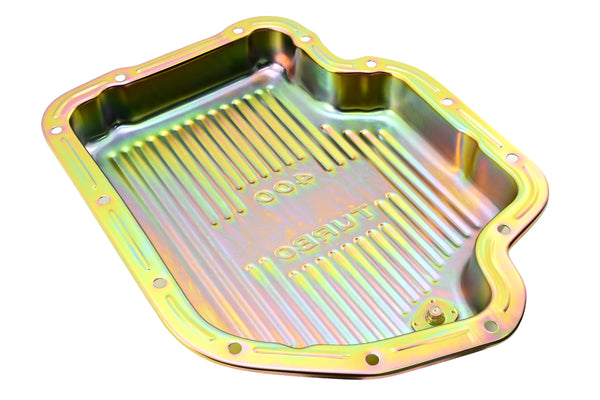 CHEVY-GM TURBO TH-400 STEEL TRANSMISSION PAN - ZINC
