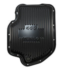 CHEVY-GM TURBO TH-400 STEEL TRANSMISSION PAN (DEEP SUMP) - BLACK