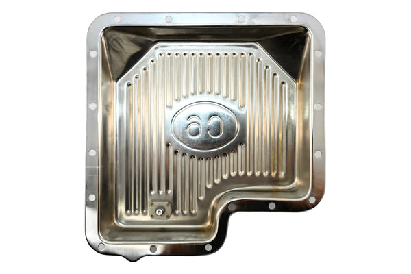Ford C6 Stock Capacity Transmission Pan Kit with Bolts & Gasket - Chrome