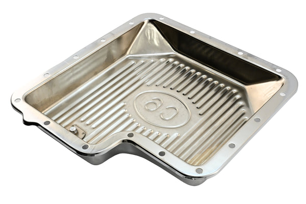 Ford C6 Stock Capacity Transmission Pan Kit with Bolts & Gasket - Chrome