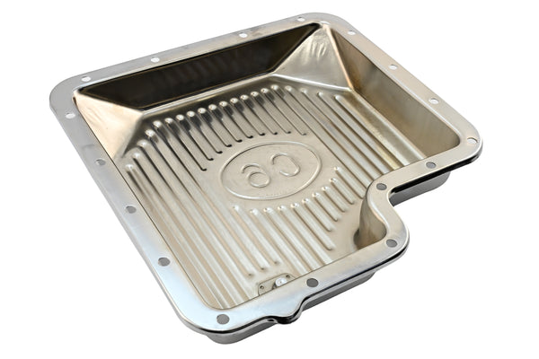 Ford C6 Stock Capacity Transmission Pan Kit with Bolts & Gasket - Chrome