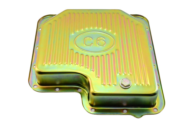Ford C6 Stock Capacity Transmission Pan Kit with Bolts & Gasket - Zinc-Plated