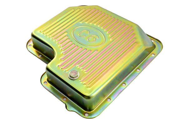 Ford C6 Stock Capacity Transmission Pan Kit with Bolts & Gasket - Zinc-Plated