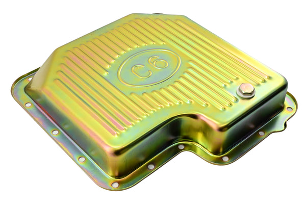 Ford C6 Stock Capacity Transmission Pan Kit with Bolts & Gasket - Zinc-Plated
