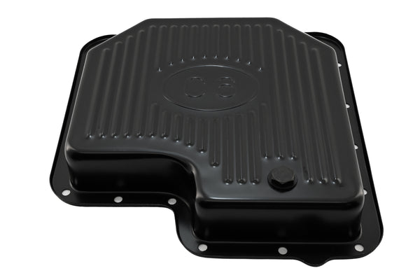 Steel Transmission Pan Stock Capacity for Ford C6 - Black