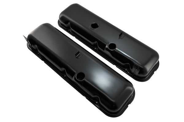 1965-72 CHEVY BIG BLOCK 396-427-454 TALL OEM STYLE STEEL VALVE COVERS - BLACK
