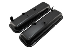 1965-72 CHEVY BIG BLOCK 396-427-454 SHORT OEM STYLE STEEL VALVE COVERS - BLACK