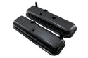 1965-72 CHEVY BIG BLOCK 396-427-454 SHORT OEM STYLE STEEL VALVE COVERS - BLACK