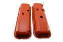 1965-72 CHEVY BIG BLOCK 396-427-454 SHORT OEM STYLE STEEL VALVE COVERS - ORANGE