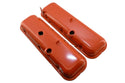 1965-72 CHEVY BIG BLOCK 396-427-454 SHORT OEM STYLE STEEL VALVE COVERS - ORANGE