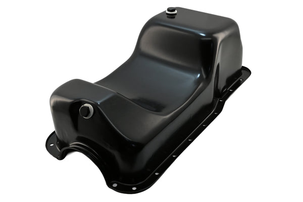 Steel Oil Pan Fits 1979–1993 Ford 5.0L Mustang & Fox Chassis - Flawed Finish -Black