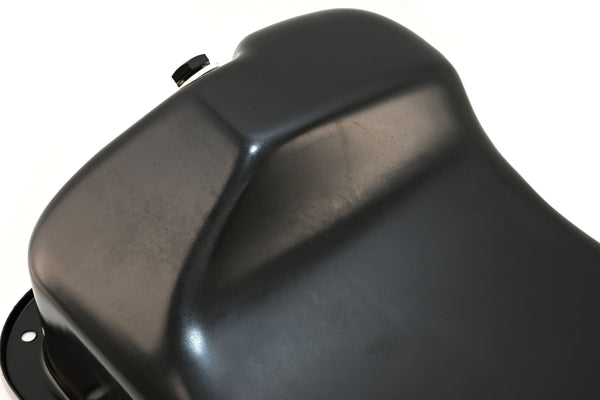 Steel Oil Pan Fits 1979–1993 Ford 5.0L Mustang & Fox Chassis - Flawed Finish -Black
