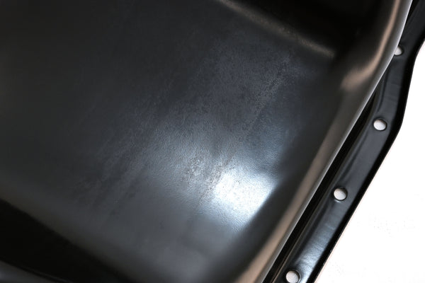 Steel Oil Pan Fits 1979–1993 Ford 5.0L Mustang & Fox Chassis - Flawed Finish -Black
