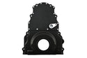 Aluminum Chevy LS Two Piece Timing Chain Cover With Cam Sensor Hole Fits LS Engines Up To Gen 4 – Black