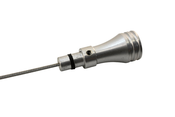 Stainless Powerglide Bell Housing Mount Flexible Transmission Dipstick - Natural
