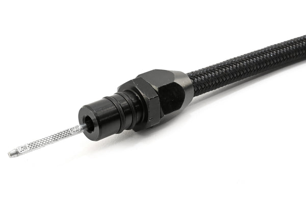 Powerglide Bell Housing Mount Flexible Transmission Dipstick - Black