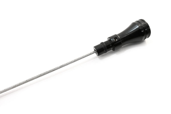 Powerglide Bell Housing Mount Flexible Transmission Dipstick - Black