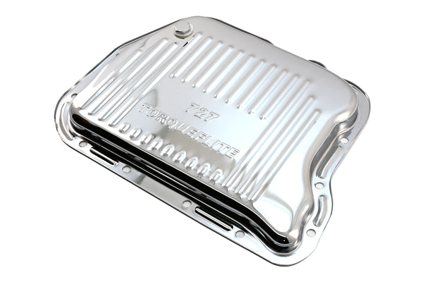 STEEL MOPAR 727 TRANSMISSION PANS - CHROME