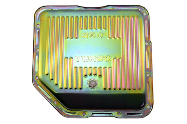 CHEVY-GM TURBO TH-350 STEEL TRANSMISSION PAN - ZINC
