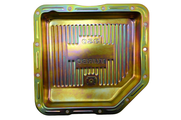 CHEVY-GM TURBO TH-350 STEEL TRANSMISSION PAN - ZINC