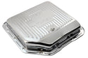 CHEVY-GM TURBO TH-350 STEEL TRANSMISSION PAN - CHROME