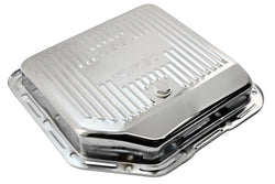 CHEVY-GM TURBO TH-350 STEEL TRANSMISSION PAN - CHROME