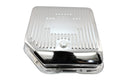 CHEVY-GM TURBO TH-350 STEEL TRANSMISSION PAN (DEEP SUMP) - CHROME